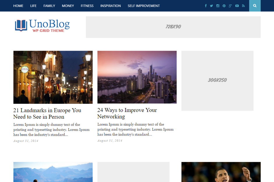 UnoBlog Theme