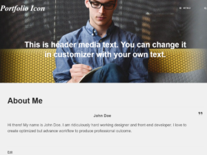 Portfolio Icon WordPress Theme